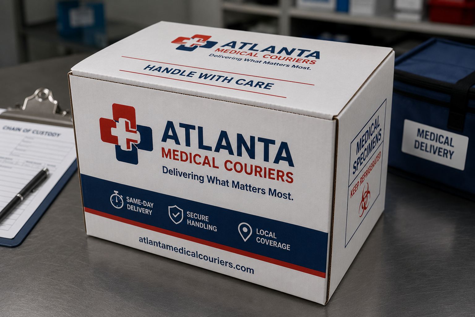 Branded medical delivery package